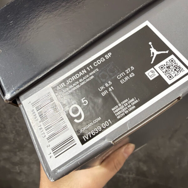 Jordan 11 Comme des Garçons Homme Plus Black IV7639-001
