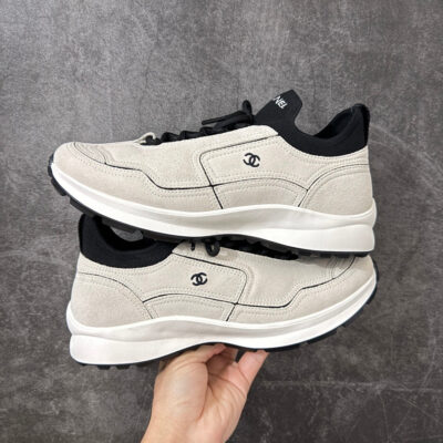 Chanel Trainer Sneaker in Calfskin & Mixed Fibers G47415