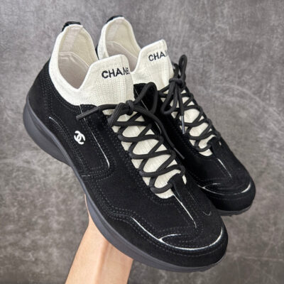 Chanel Trainer Sneaker in Calfskin & Mixed Fibers G47415