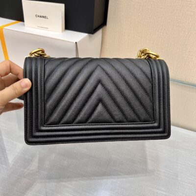 BOY BAG MEDIUM 25 BLACK HARDWARE
