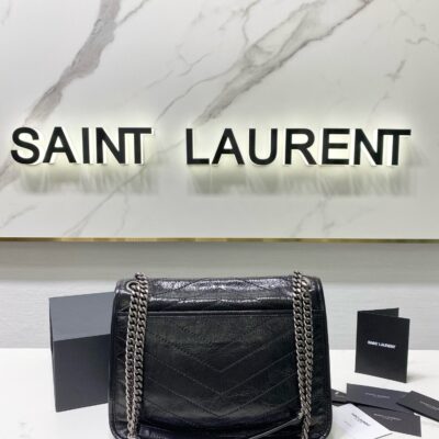 Image_20240811135542_a1de222b-2b81-4a51-aaaf-c9fd8ab75ed0 MEDIUM NIKI 28 IN BLACK CALFSKIN CHAIN BAG High-end