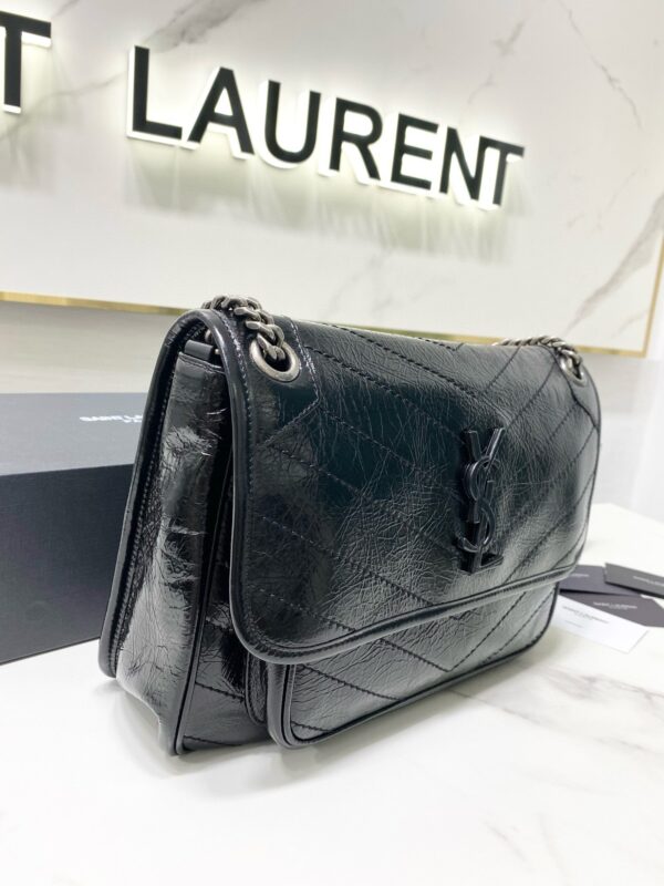 Image_20240811135545_43631d88-5147-4075-989b-ab9585a43d38 MEDIUM NIKI 28 IN BLACK CALFSKIN CHAIN BAG High-end