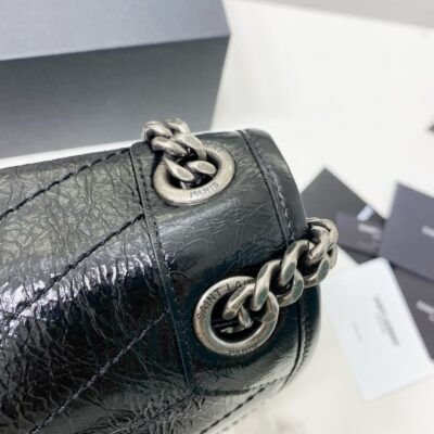 Image_20240811135552_3d0653e3-44a6-4084-869e-ee8c5daab749 MEDIUM NIKI 28 IN BLACK CALFSKIN CHAIN BAG High-end