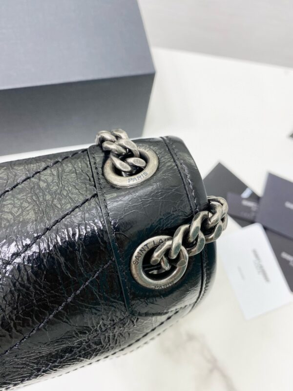 Image_20240811135552_3d0653e3-44a6-4084-869e-ee8c5daab749 MEDIUM NIKI 28 IN BLACK CALFSKIN CHAIN BAG High-end