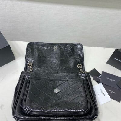 Image_20240811135556_9f35e3b3-1fdf-4f6a-a2b8-9071460045ab MEDIUM NIKI 28 IN BLACK CALFSKIN CHAIN BAG High-end