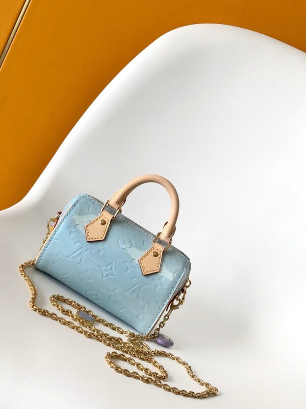 Image_20241230105748 NANO SPEEDY 16 IN PASTEL MONOGRAM VERNIS GOLD HARDWARE