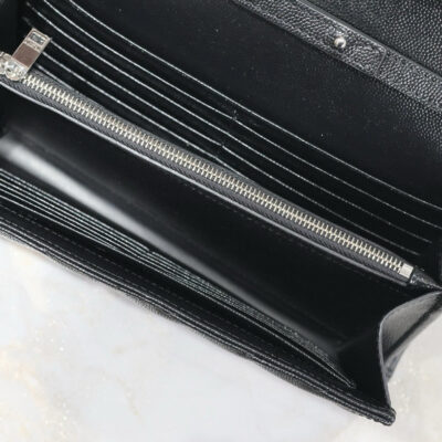 WOC 23 IN BLACK CAVIAR LAMBSKIN SILVER HARDWARE