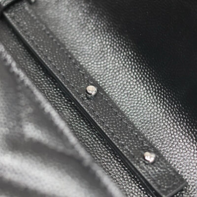 WOC 23 IN BLACK CAVIAR LAMBSKIN SILVER HARDWARE