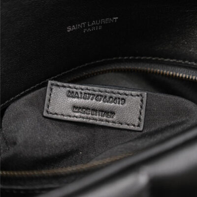 LOULOU PUFFER MEDIUM 29 IN ALL BLACK SHEEPSKIN BLACK HARDWARE