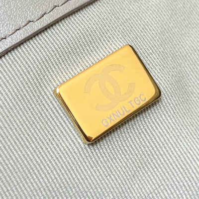 CC 25 HANDBAG IN GREY 30 SUEDE GOLD HARDWARE