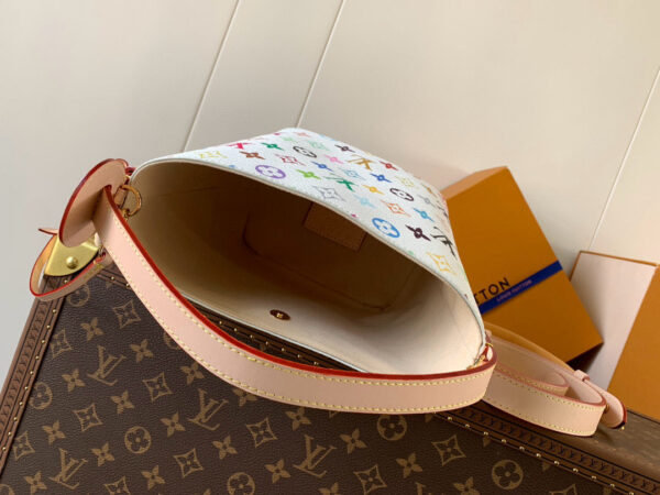 LV SHOULDER BAG 18 IN MULTICOLOR MONOGRAM CANVAS AND CALFSKIN