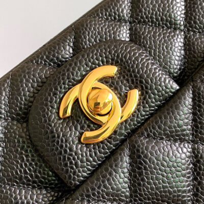 Image_20250816155335 MINI RECTANGLE FLAP BAG 20CM BLACK CAVIAR GOLD HARDWARE
