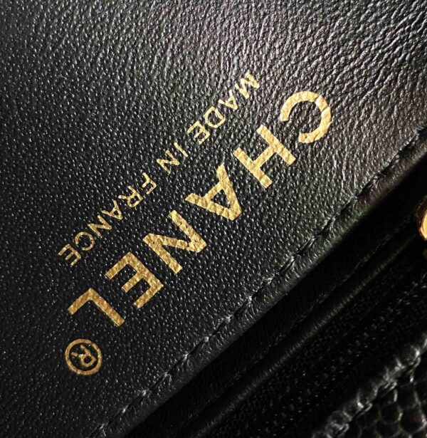 Image_20250816155344 MINI RECTANGLE FLAP BAG 20CM BLACK CAVIAR GOLD HARDWARE