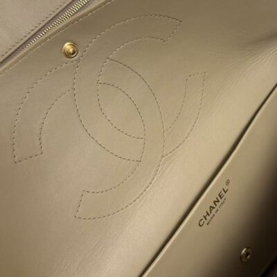 CHANEL 26 CLASSIC FLAP IN BEIGE SUEDE 30726