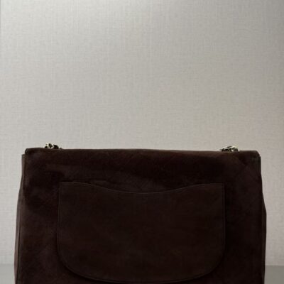CHANEL 26 CLASSIC FLAP IN BROWN SUEDE 30726