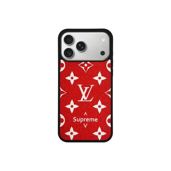Louis Vuitton Red Monogram Magsafe Case for iPhone 12-18 Pro & Pro Max