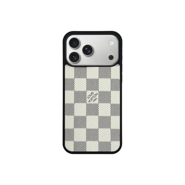 LV White Classic MagSafe Case for iPhone 12-18 Pro & Pro Max