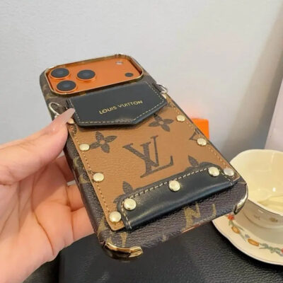 Luxury LV Phone Case with Strap For iPhone 12-18 Pro & Pro Max