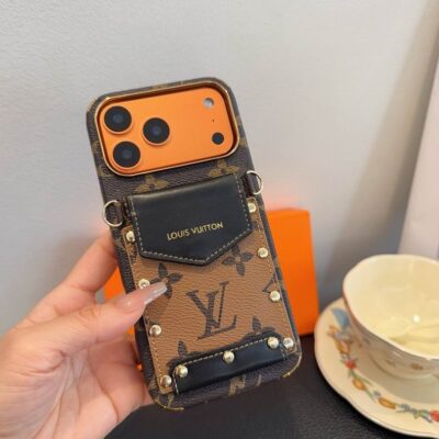 Luxury LV Phone Case with Strap For iPhone 12-18 Pro & Pro Max