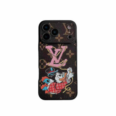 LV with Character Collaboration Phone Case for iPhone 14-18 Pro & Pro Max