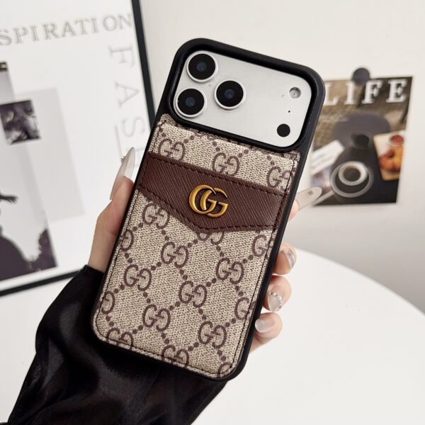 Louis Vuitton Card Holder Case For iPhone 12-18 Pro & Pro Max