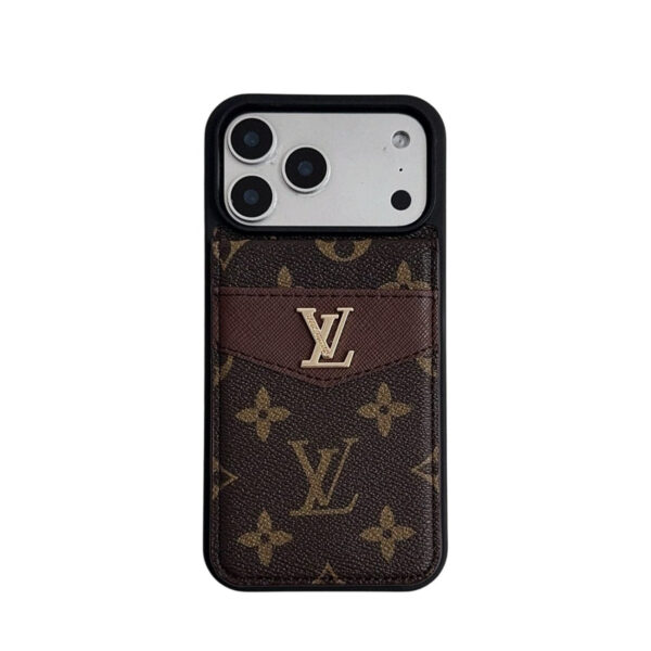 Louis Vuitton Card Holder Case For iPhone 12-18 Pro & Pro Max