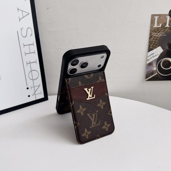Louis Vuitton Card Holder Case For iPhone 12-18 Pro & Pro Max