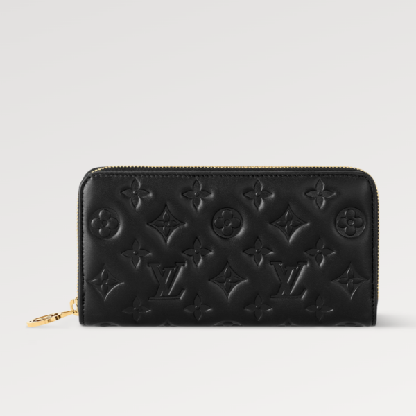 WeChatScreenshot_20240110163303_d1b6b746-842e-4747-a092-a31bc8dfd2a7 ZIPPY WALLET 19 BLACK EMBOSSED LAMBSKIN