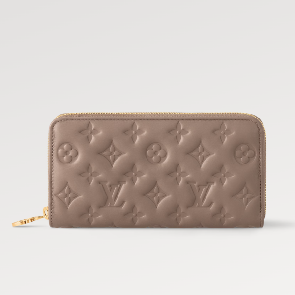 WeChatScreenshot_20240110163324_0db50cc0-801b-4d01-97de-a5c4680a195a ZIPPY WALLET 19 BEIGE EMBOSSED LAMBSKIN