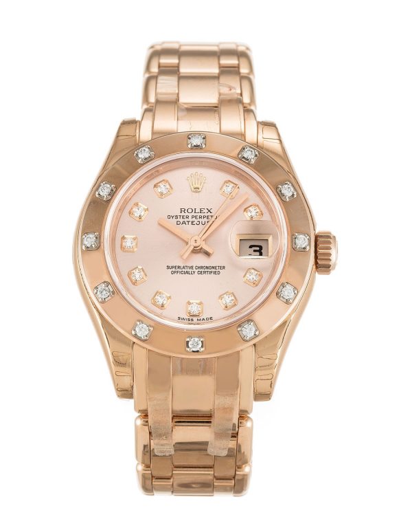 a19e8531c44e4616213eb493a28dedd6 ساعة نسائية رولكس Pearlmaster 80315 29 MM