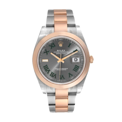 Rolex Datejust m126301-0015 41MM Wimbledon Dial Silver-tone Case