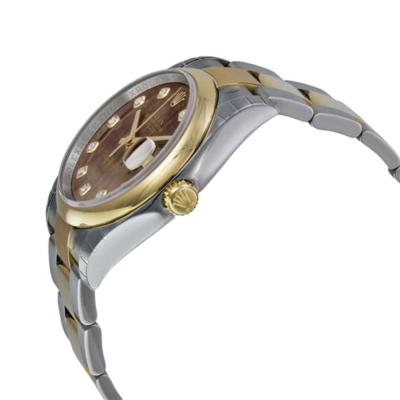 a2ed2bca8e653c87e426ac5c7db1b9d4 Rolex Datejust 116203BKMDO 36MM Black Mother of Pearl Dial Silver-tone Case