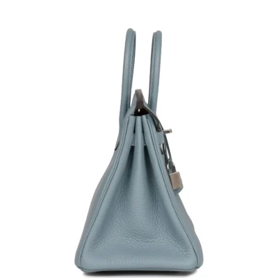 Hermès Birkin 25 Bleu Lin Verso Togo Palladium Hardware