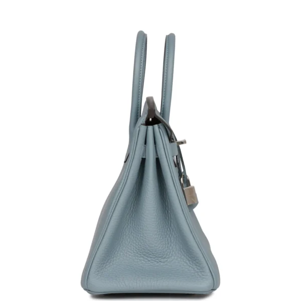 Hermès Birkin 25 Bleu Lin Verso Togo Palladium Hardware