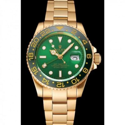 a3be9f8247eabd4b107bea60fdca746c ساعة رجالية رولكس GMT Master II 1453750 مينا باللون الأخضر