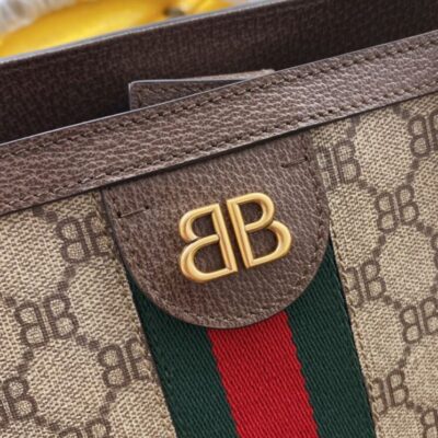 Balenciaga Hacker Graffiti Large Tote Bag Dark Coffee