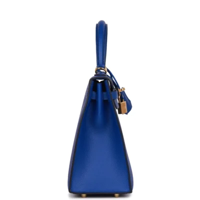 a42f1910a3757ede9546c0d6188ea55a Hermès Kelly Sellier 25 Bleu Royal Epsom Gold Hardware