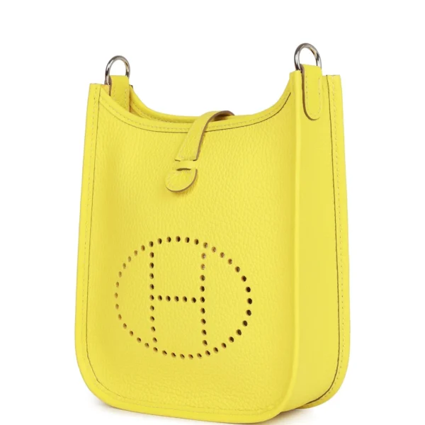Hermès Evelyne TPM Lime Clemence Palladium Hardware