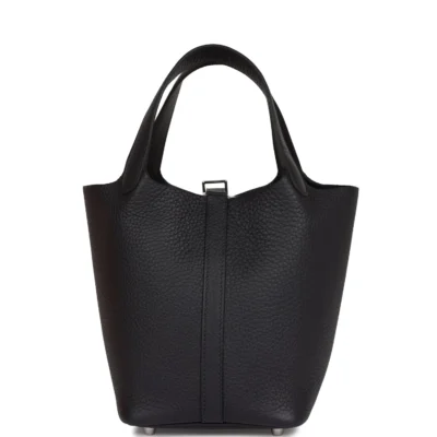 Hermès Picotin Lock 18 Caban Clemence Palladium Hardware