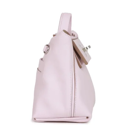 حقيبة صغيرة Hermès 24/24 Mauve Pale Verso Evercolor و سويفت إكسسوارات معدنية بلاديوم