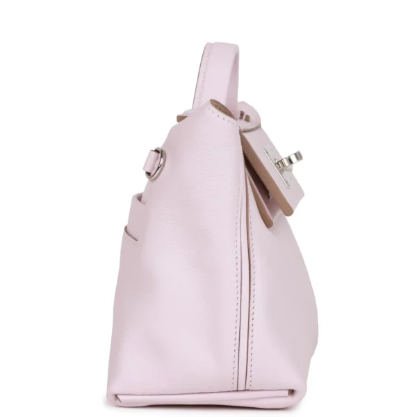 حقيبة صغيرة Hermès 24/24 Mauve Pale Verso Evercolor و سويفت إكسسوارات معدنية بلاديوم