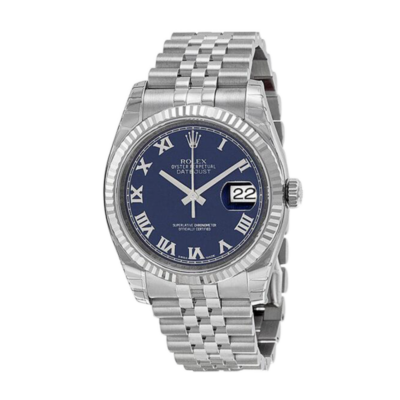 Rolex Datejust 116234BLRJ 36MM Blue Dial Silver-tone Case