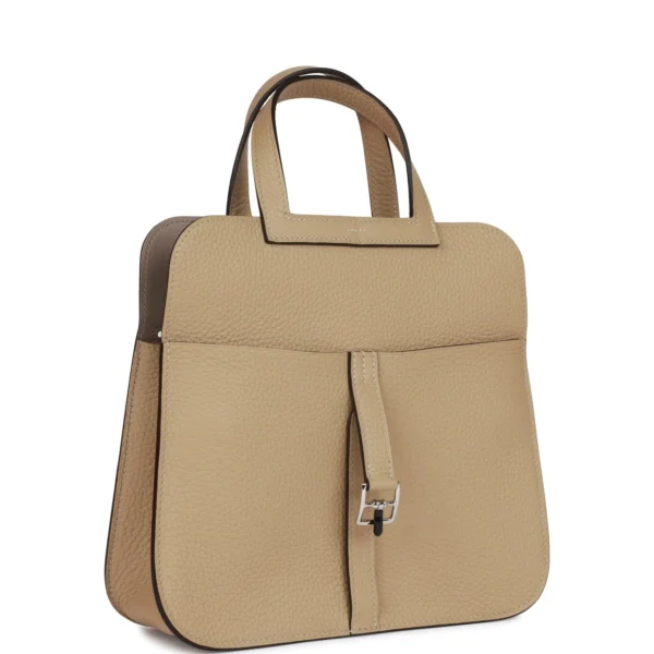 Hermès Halzan 25 Trench Clemence Verso Palladium Hardware