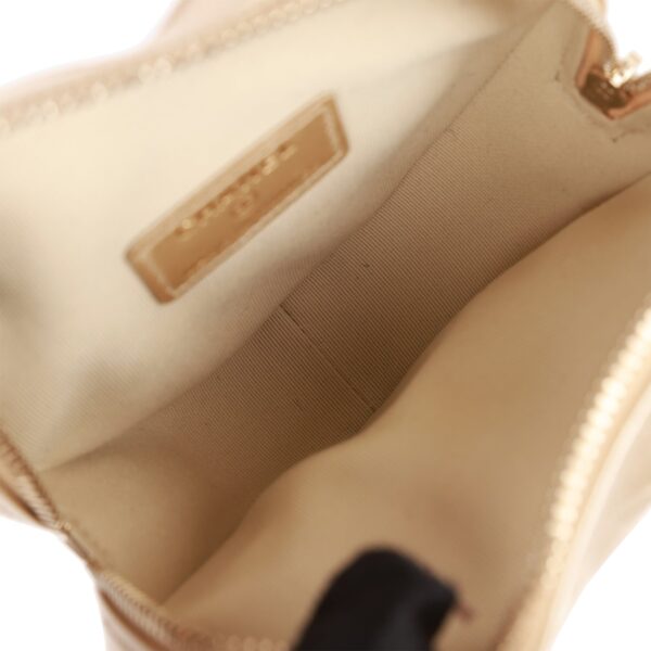 Chanel CC In Love Heart Clutch with Chain Gold Lambskin Light Gold