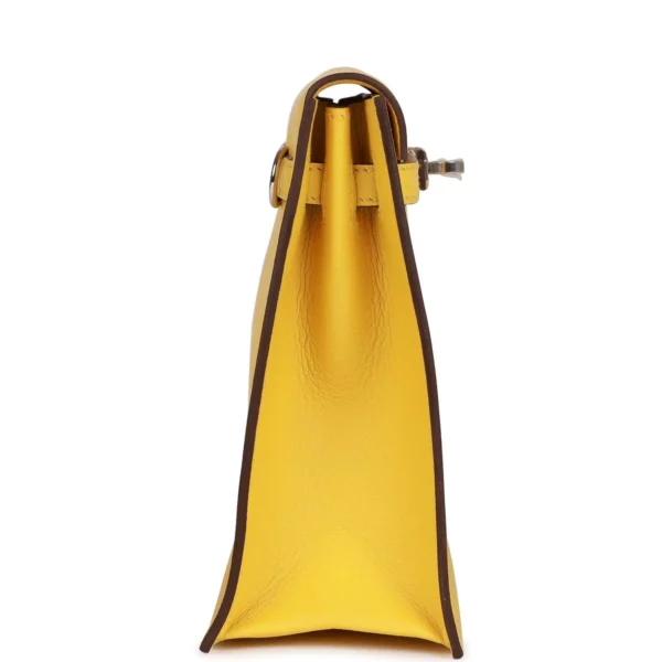 Hermès Kelly Danse Lime Evercolor Palladium Hardware