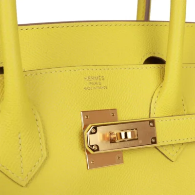 a63b043f62f618f248267b14563d1ea9-1 Hermès Birkin 30 Lime Epsom Gold Hardware