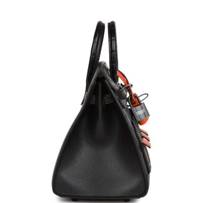 Hermès Sac Faubourg Birkin 20 So Black Matte Alligator Black Hardware