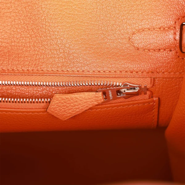 a6e85ce83767ccbdca9e22b1731d6022 Hermès Birkin 25 Orange Togo Palladium Hardware