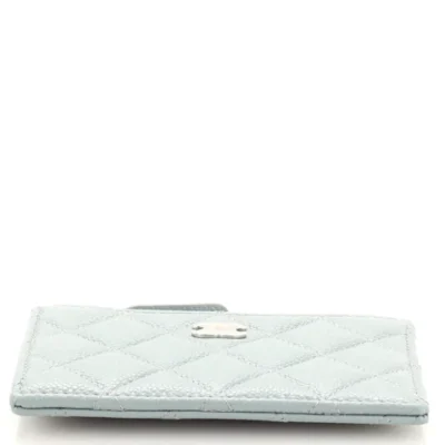 Chanel CC Zip Card Holder Quilted Caviar
