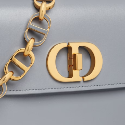 30 MONTAIGNE AVENUE BAG Ethereal Gray Box Calfskin